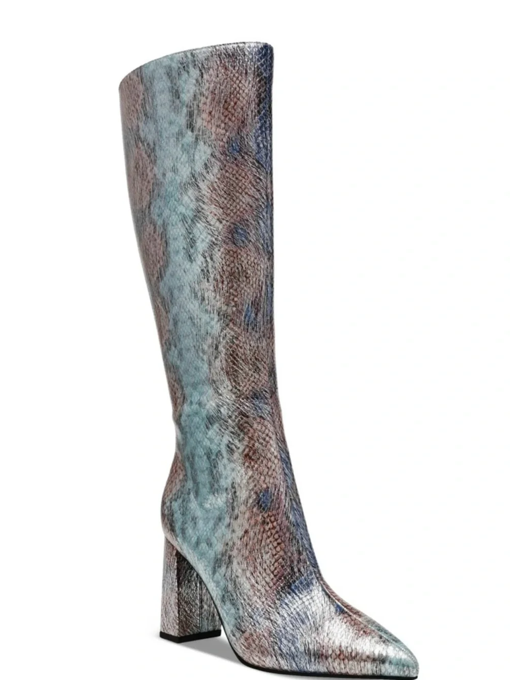 New Wild Pair Islah Snake-Print Knee High Boot